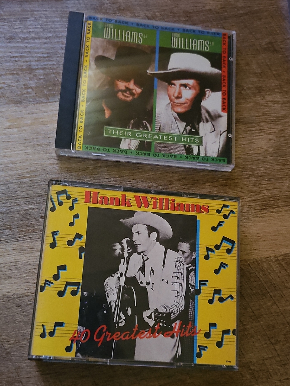 Hank Williams CD Bundle - 40 Greatest Hits & Back to Back (Jr. & Sr.)